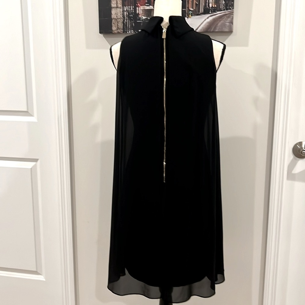 Vince Camuto Mock Neck Shift Dress - Picture 5 of 10